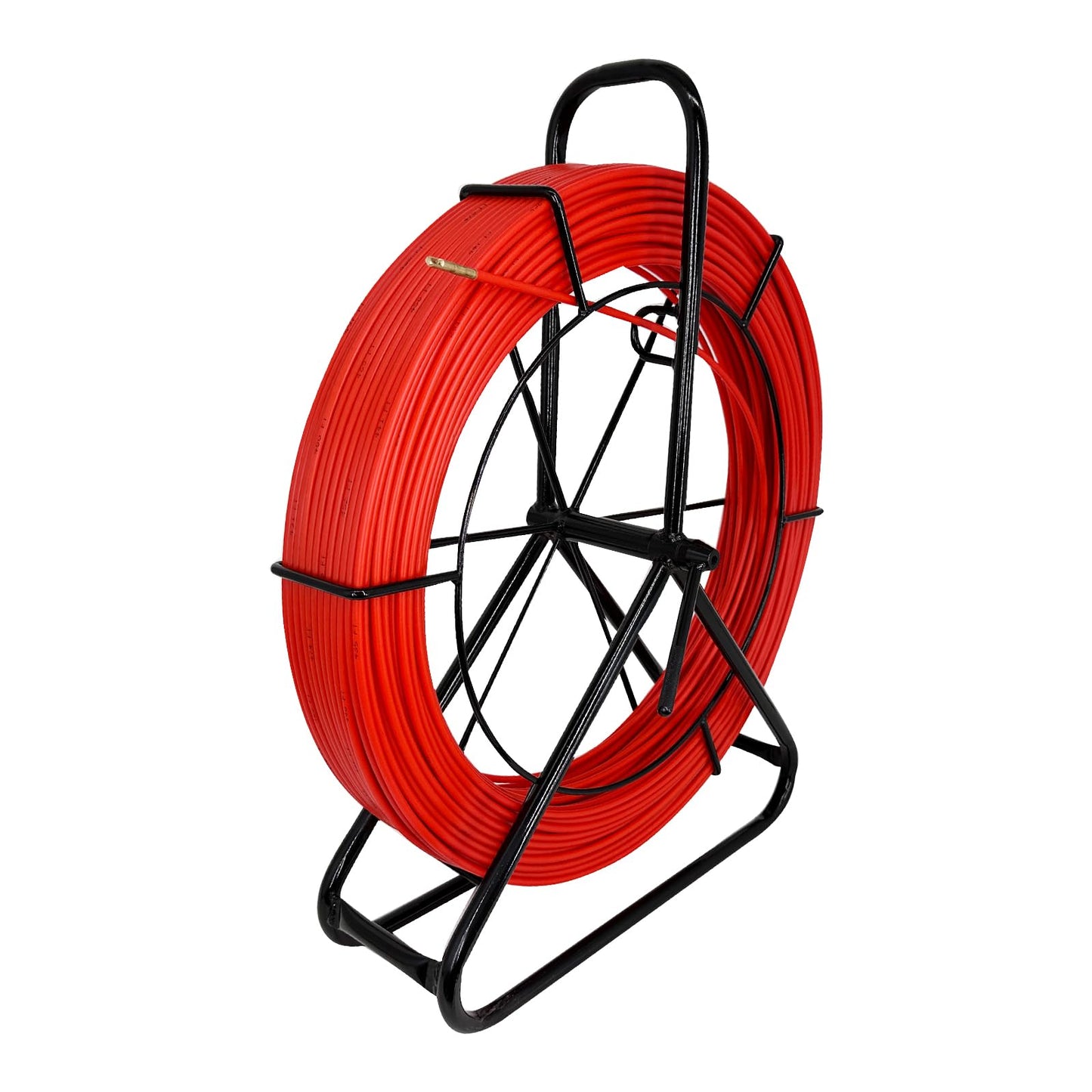 VGongTech 6MM 500FT Fish Tape Fiberglass Reel Stand Duct Rodder Cable Puller Rod Continuous Cable Running Rod