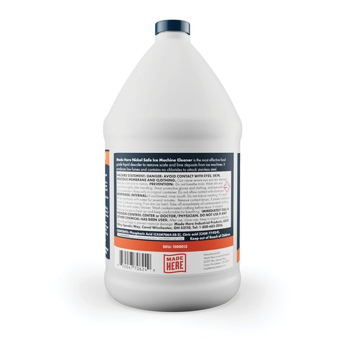 Made Here Co. Ice Machine Cleaner - Nickel-Safe Descaler for Effective Cleaning- Ideal for Nickel Components - Ideal for Home or Commercial Use, 1 Gallon, Pack of 1