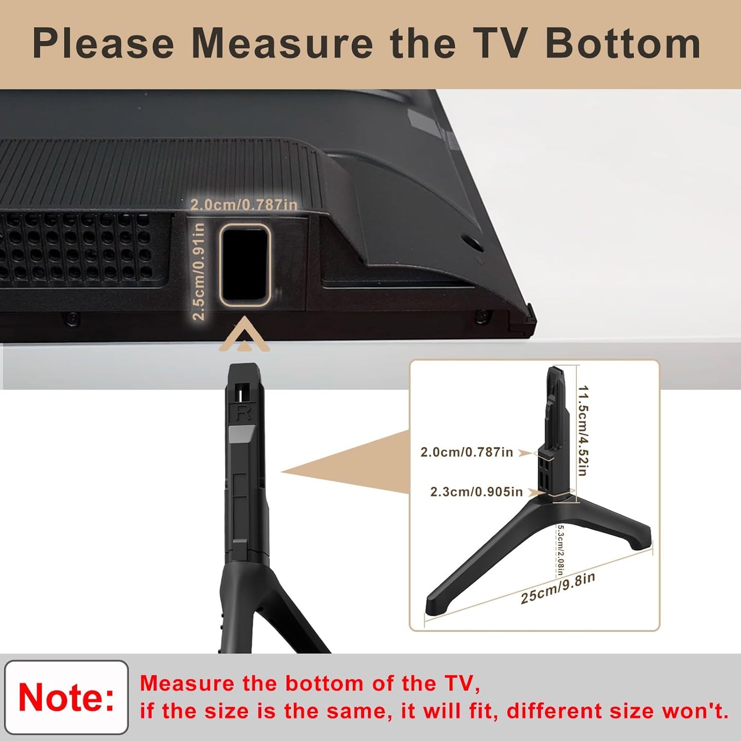 Varghesyla UN50TU7000FXZA UN55TU7000FXZA UN58TU7000FXZA UN50TU7000 UN55TU7000 TV Base Stand for Samsung TV Legs