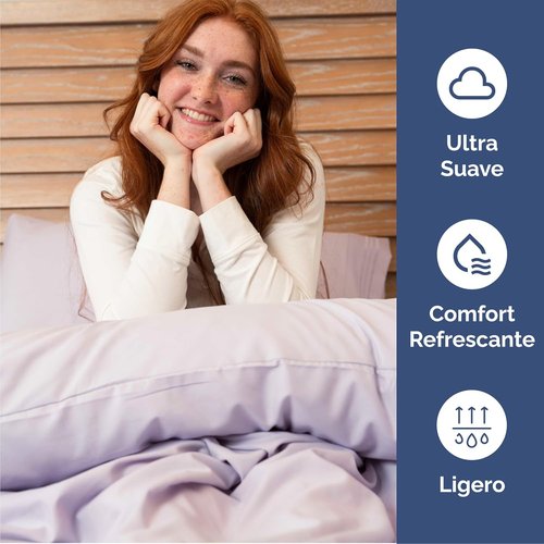 Cal King Size Sheet Set by [Brand Name] - Comfy Cooling & Breathable Bed Sheets - Luxury Light Lavender - Deep Pockets & Wrinkle-Free