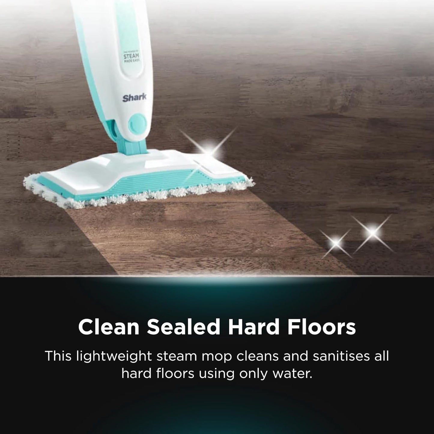 Shark Steam Mop - Hard Floor Cleaner with XL Removable Water Tank & 18-Foot Power Cord | White S1000A