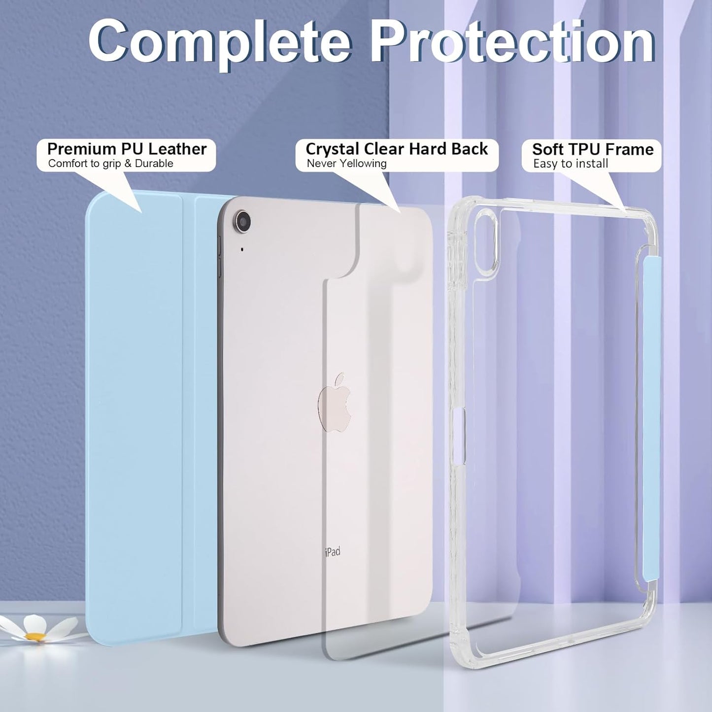 Ruizextech A16 11th 11 Inch 2025, 10th 10.9 Inch 2022, Case for iPad Generation iPad Generation Hybrid Protective Cover