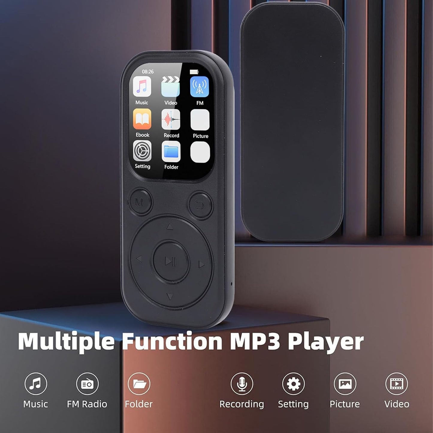 Bewinner MP3 5.4, 2.01 Inch 128GB 32G Player with Bluetooth HiFi Sound Quality Portable Music Player with Screen