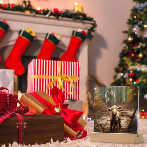 Jesus Acrylic Sign Plaque - Religious Christmas Indoor Decor for Prayer Room | Perfect Gift for Christian Families