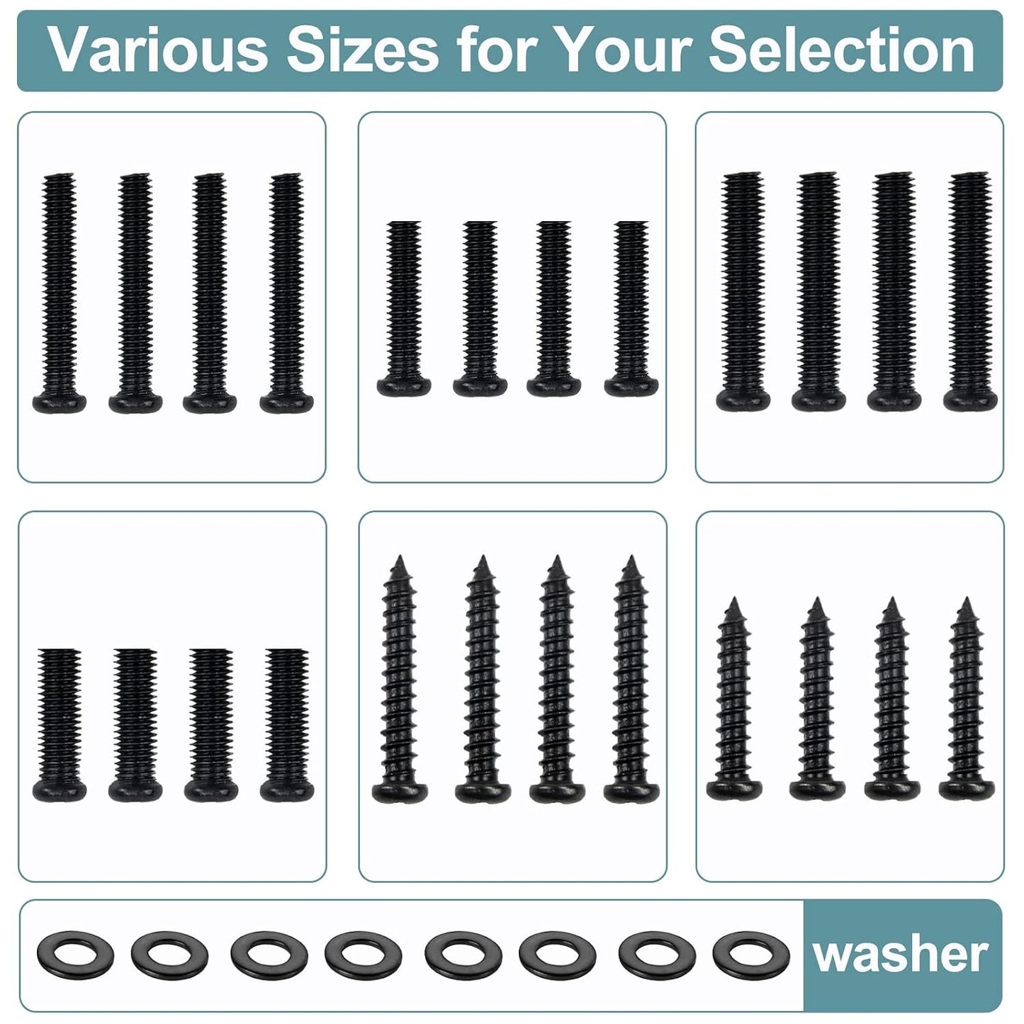 Maozhren 24" 40" 48" 50" 55" 58" 60" 65" RC439 100012585 100005396 100024699 100021261 TV Stand Screws and Washers