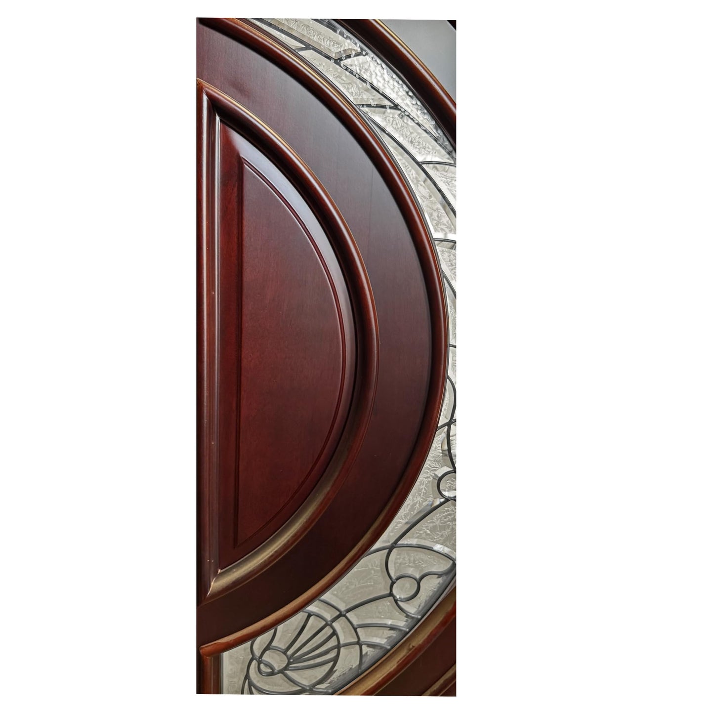 BGW-M580E-73 1/4" X 97" X 5 1/4" R/H Prehung Entry Front Door with Brickmould and Both Doors are Active.