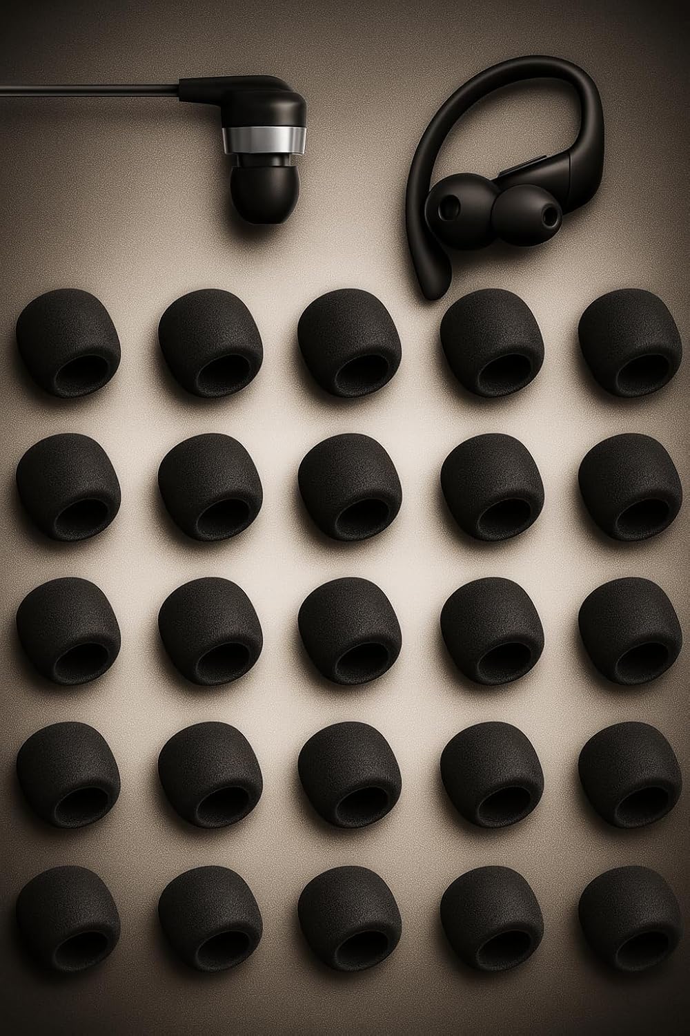Zotech 10 3.8mm 3.8mm -4.8mm) Black Ear Tips for in-Ear Headphones, Extra Small Kids Size Pairs Soft Silicone Earbuds