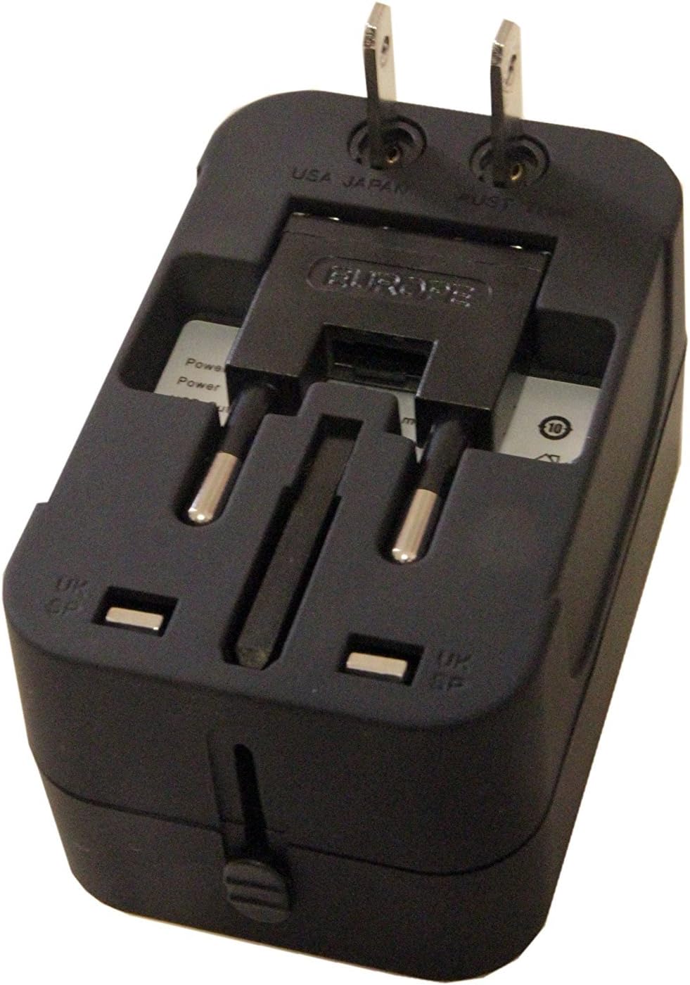 Zinalop MP3s Travel Adapter, Universal Power Adapter Worldwide Wall AC Power Plug Converter Travel Charger with Type-C