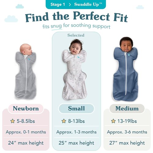 Love To Dream Swaddle - Self-Soothing Baby Sleep Sack for Newborns | Lite 0.2 TOG, Olive, 8-13 lbs