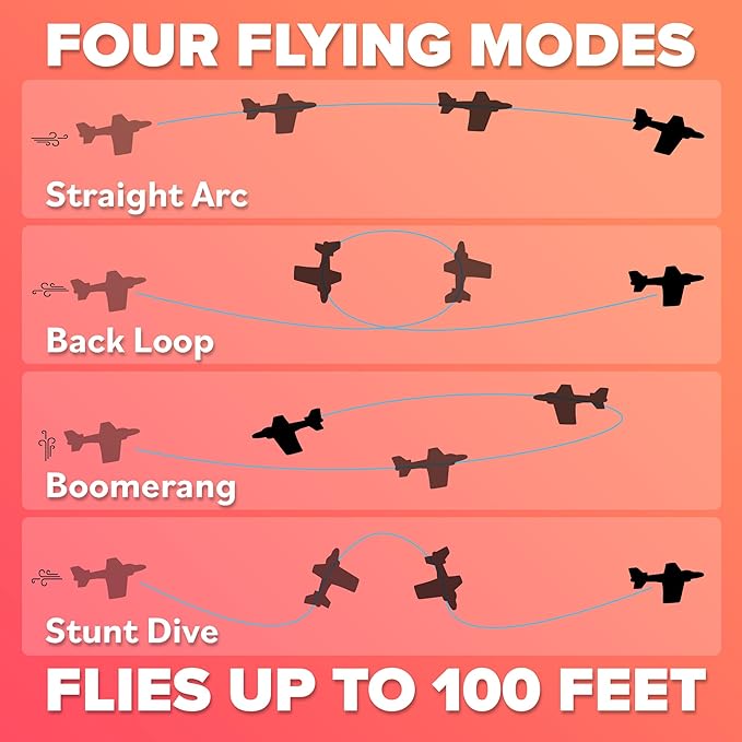 Foam Airplanes - Stocking Stuffers for Kids All Ages 4 5 6 7 8 9 10 Year Old - Best Toy Gift - Boy Toys Stocking Stuffer Gifts - Air Plane Gift Idea - Easter Basket Gifts for Boys & Girls Party Favors