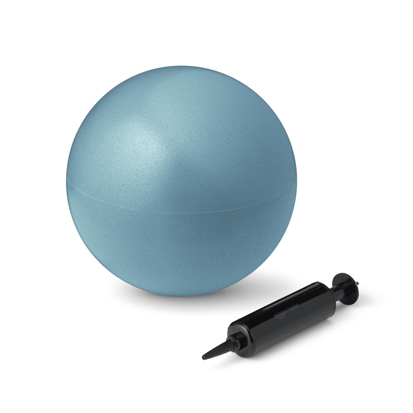 Amazon Basics 9-Inch Mini Anti-Burst Exercise Ball for Yoga, Pilates, Core Training, Aqua