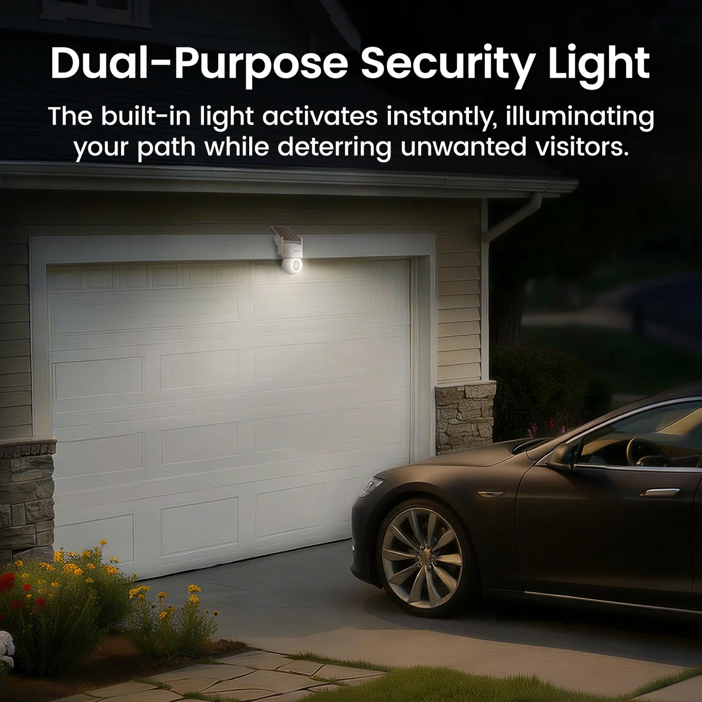 aosu SolarCam D1 Max 2-Cam Kit, 4K Solar Security Cameras Outdoor Wireless, 360° Pan & Tilt Coverage, Auto Tracking, Color Night Vision, No Subscription Required, Local Storage up to 1TB