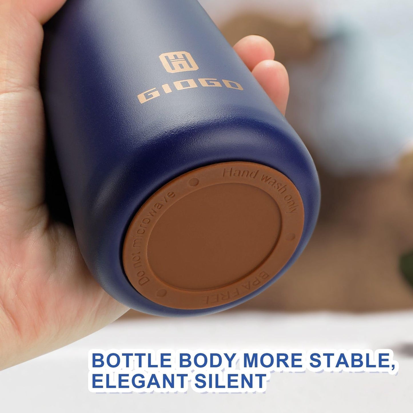 Small Thermo Bottle Slim Mini Vacuum Insulated Water Bottle 180ml/6.1oz Water Flask Stainless Steel Thermal Water Bottles Thermo for Hot and Cold Drinks Perfect for Purse or Kids Lunch Bag(Blue)