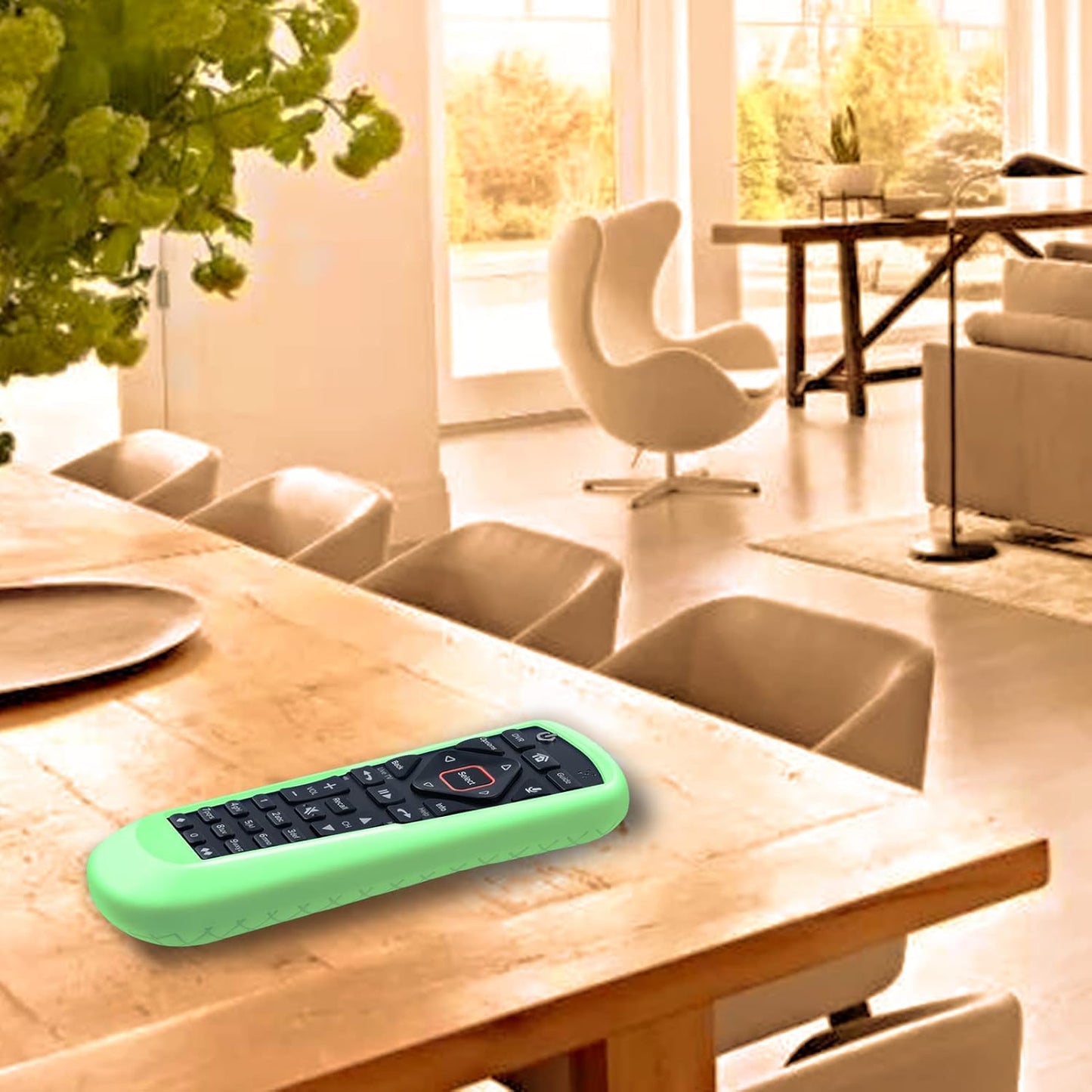 Silicloak 52.0/54.0, Cover for Dish Network Remote Control Silicone TV Remote Case Skin Sleeve Glow in The Dark Green