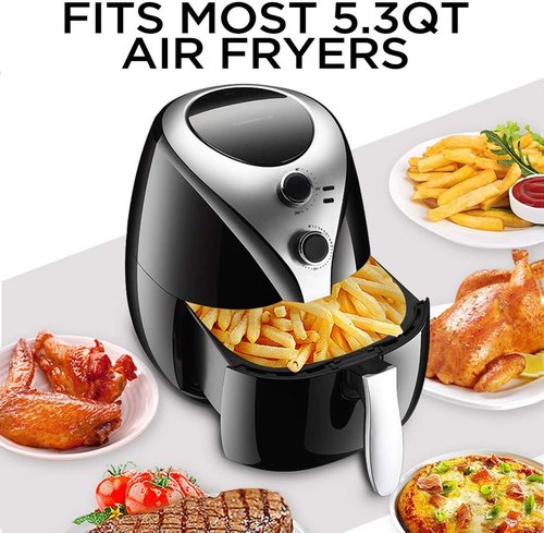 Air Fryer Accessories Set by [Brand Name] - 12-Piece Kit for 5.3Qt+ Air Fryers | Nonstick, Dishwasher Safe