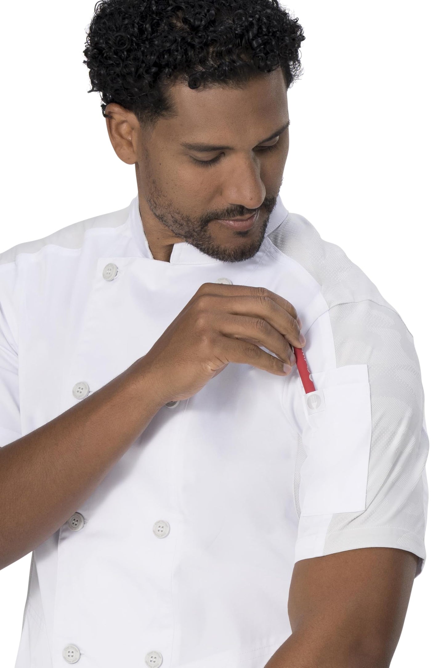 Chef Works Men's Mojave Short Sleeve Chef Coat
