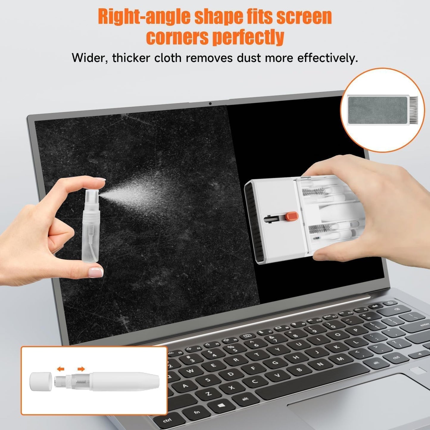 Electight 22-in-1 Laptop Cleaning Kit Keyboard Cleaner Brush, Multi-Function Laptop Cleaner Tool for MacBook, Phone