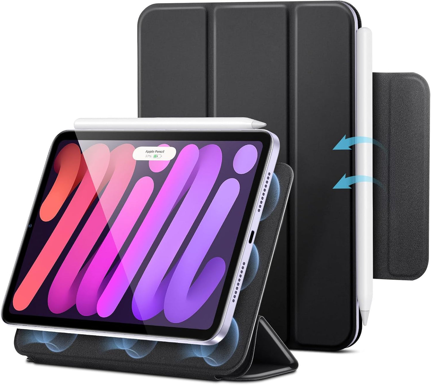 ESR 7 A17 7th/6th (2024/2021), for iPad mini Pro Case, iPad mini Generation Case Slim Trifold Two-Way Stand, Powerful
