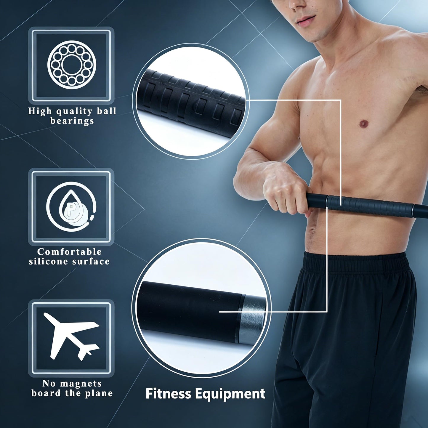 Muscle Roller Massage Stick for Legs Massager Roller-Calf Roller Deep Tissue Release Muscle Soreness, Trigger Points for Legs, Neck, Calves, Thighs, Shins, Back