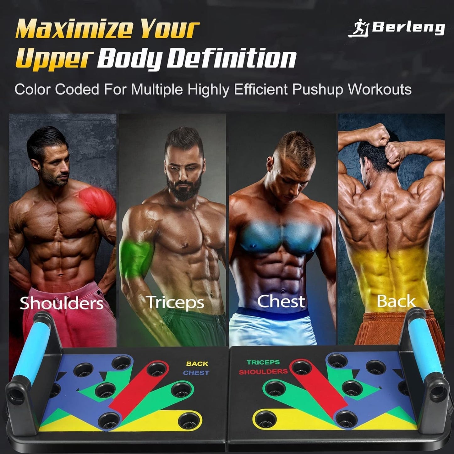 Push Up Board. 28 in 1 Pushups Fitness Stands Push Up Handles for Floor Portable Strength Training Home Gym at Home Workout Equipment for Man and Women