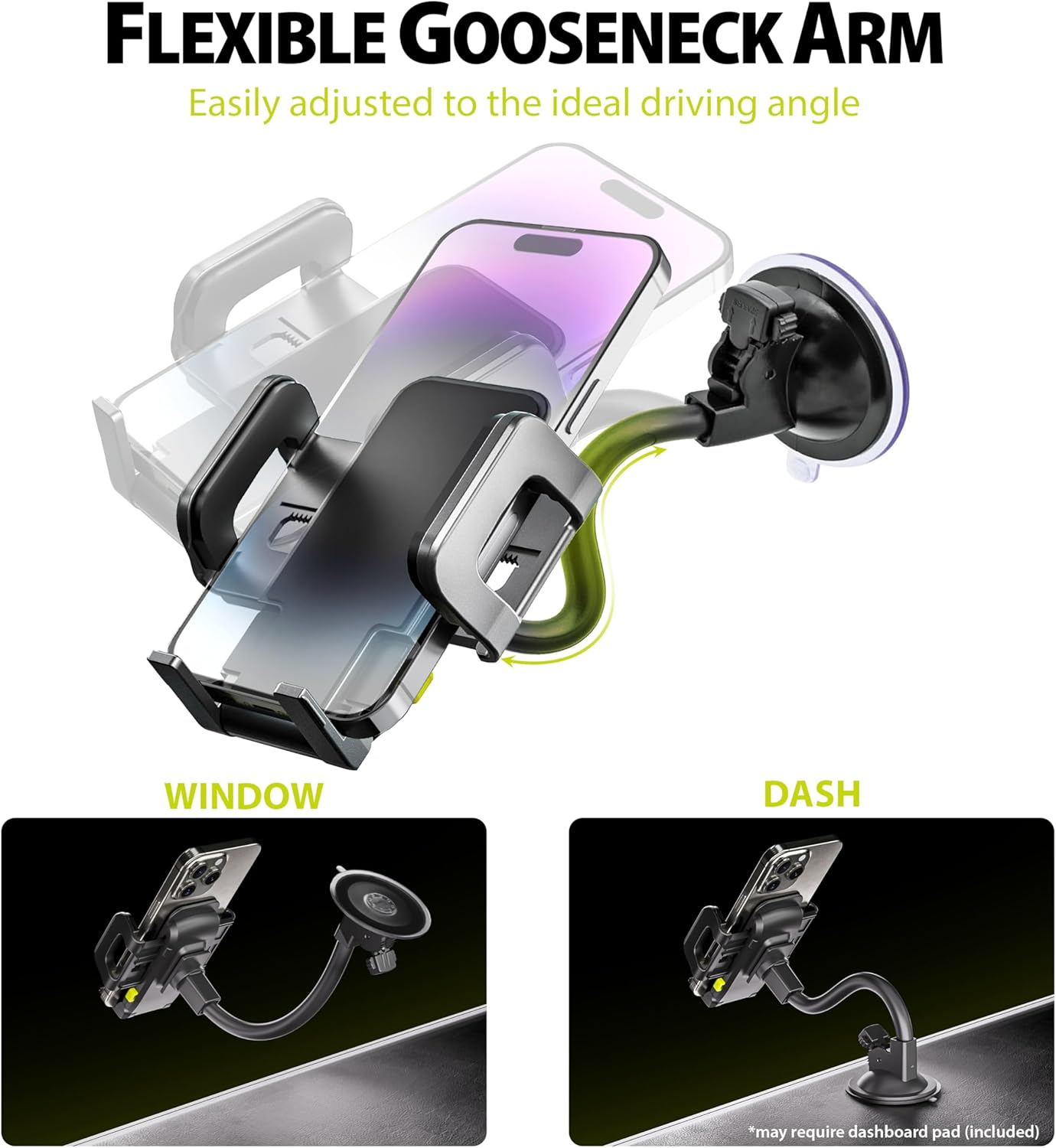 Bracketron Versatile TripGrip Car Phone Mount