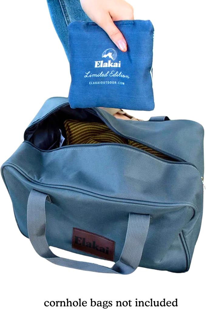 Elakai Outdoor Backyard Travel Games For Adults Cornhole Accessories Bags Carrier