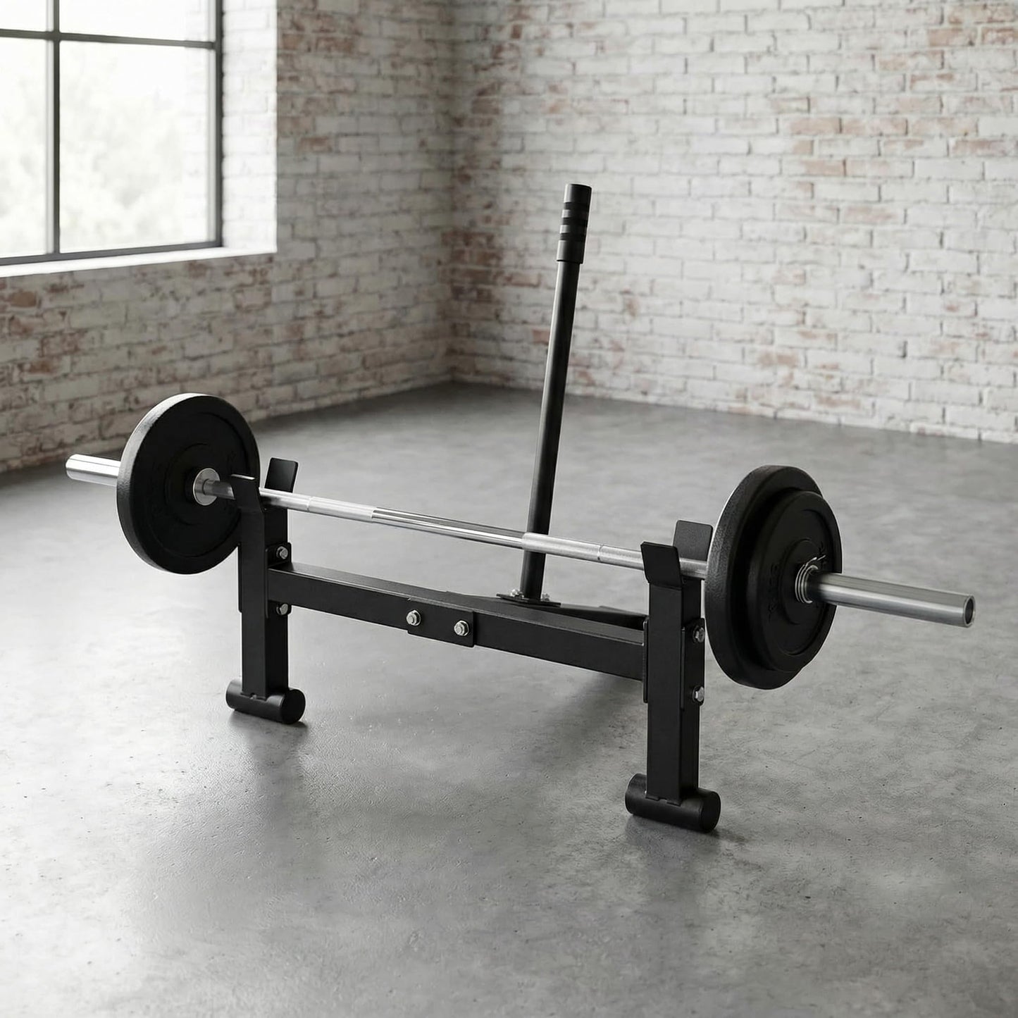 StarsNet Deadlift Barbell Jack Stand, Heavy Duty Steel Deadlift Jack for Home Gym Deadlift Exercises Weight Training Equipment, 800 LB Capacity