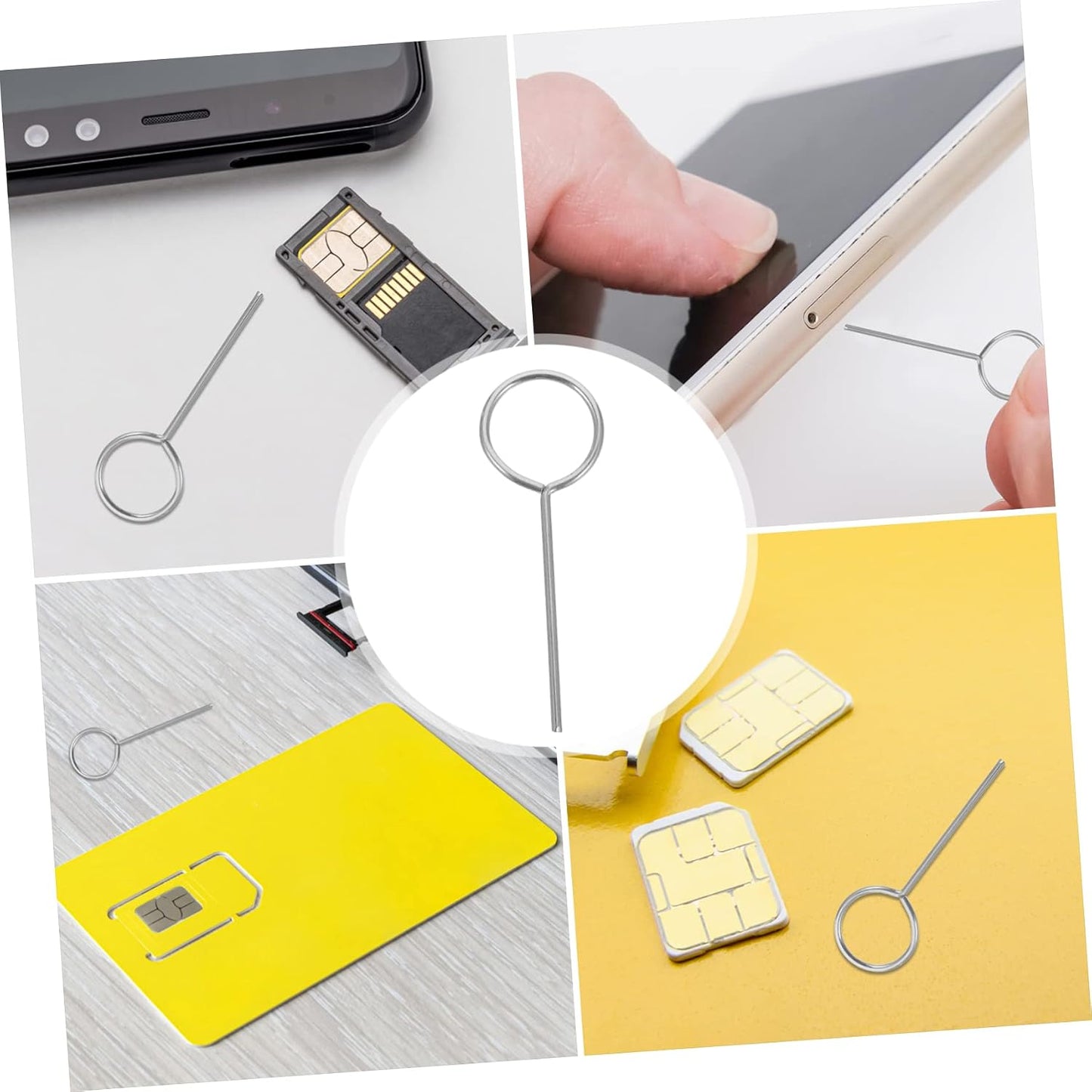 300pcs CHILDWEET Sim Card Ejector Tool Phone Sim Removers for and Other Smartphones Easy to Use Design Practical Mobile