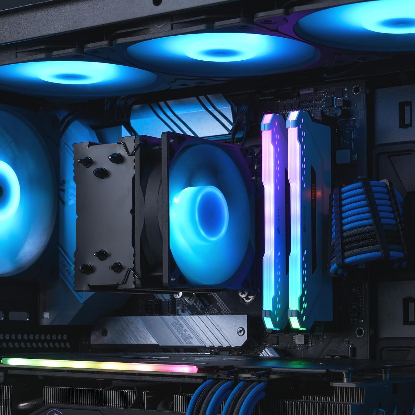 V3 133mm 92mm AM4/AM5 LGA1851/1700/1200/115X Vetroo CPU Air Cooler w/ARGB Lighting and PWM Smart Control - Compact