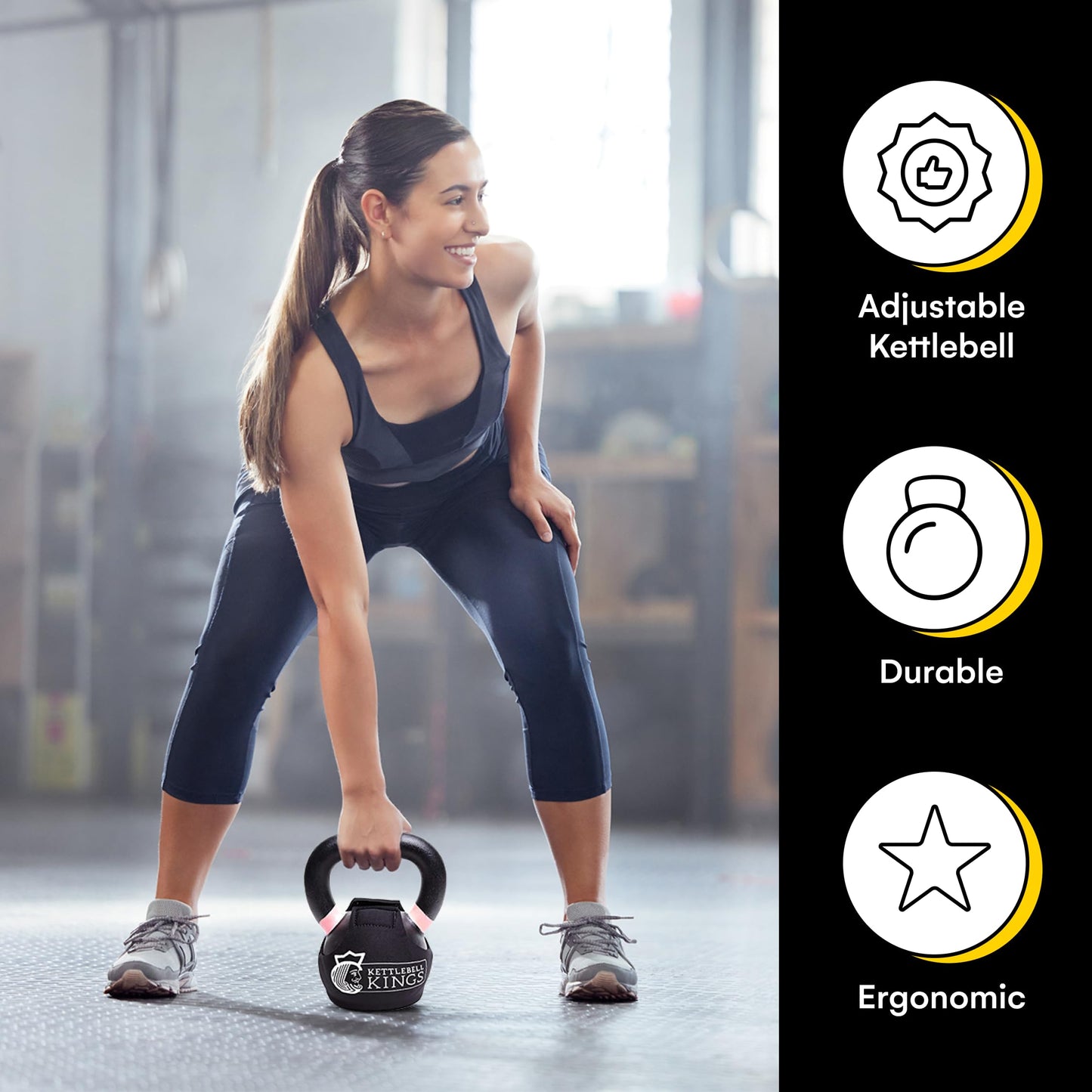 SPECIFIC TO KETTLEBELL KINGS PRODUCTS - Powder Coat Kettlebell Wrap - KG - Floor Protector Kettlebell Cover With 3mm Neoprene Sleeve for Gym or Home Fitness Kettlebell Protection (44KG)