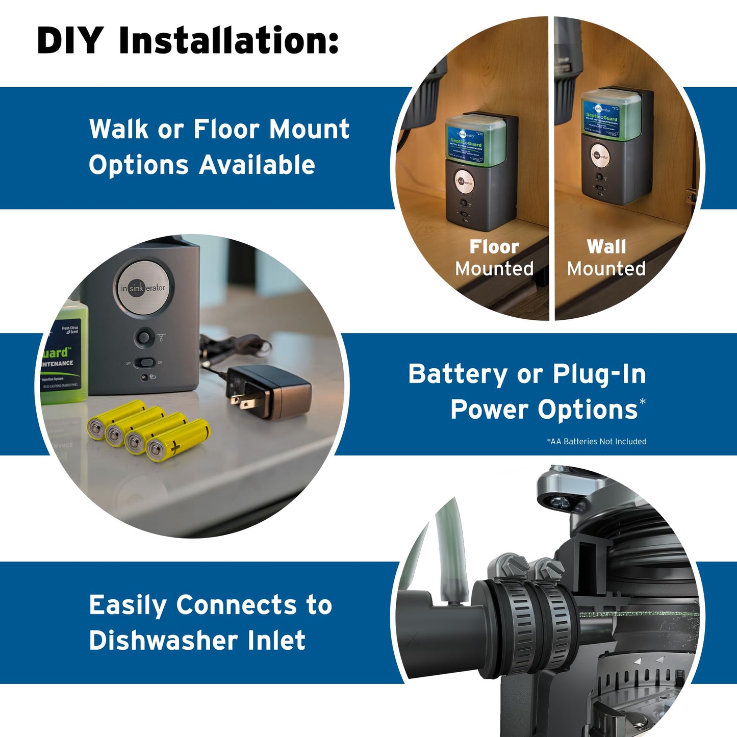 INSINKERATOR BOOST Injection System with Septic Guard Solution, Septic System Maintenance for INSINKERATOR Garbage Disposals, BST-SG