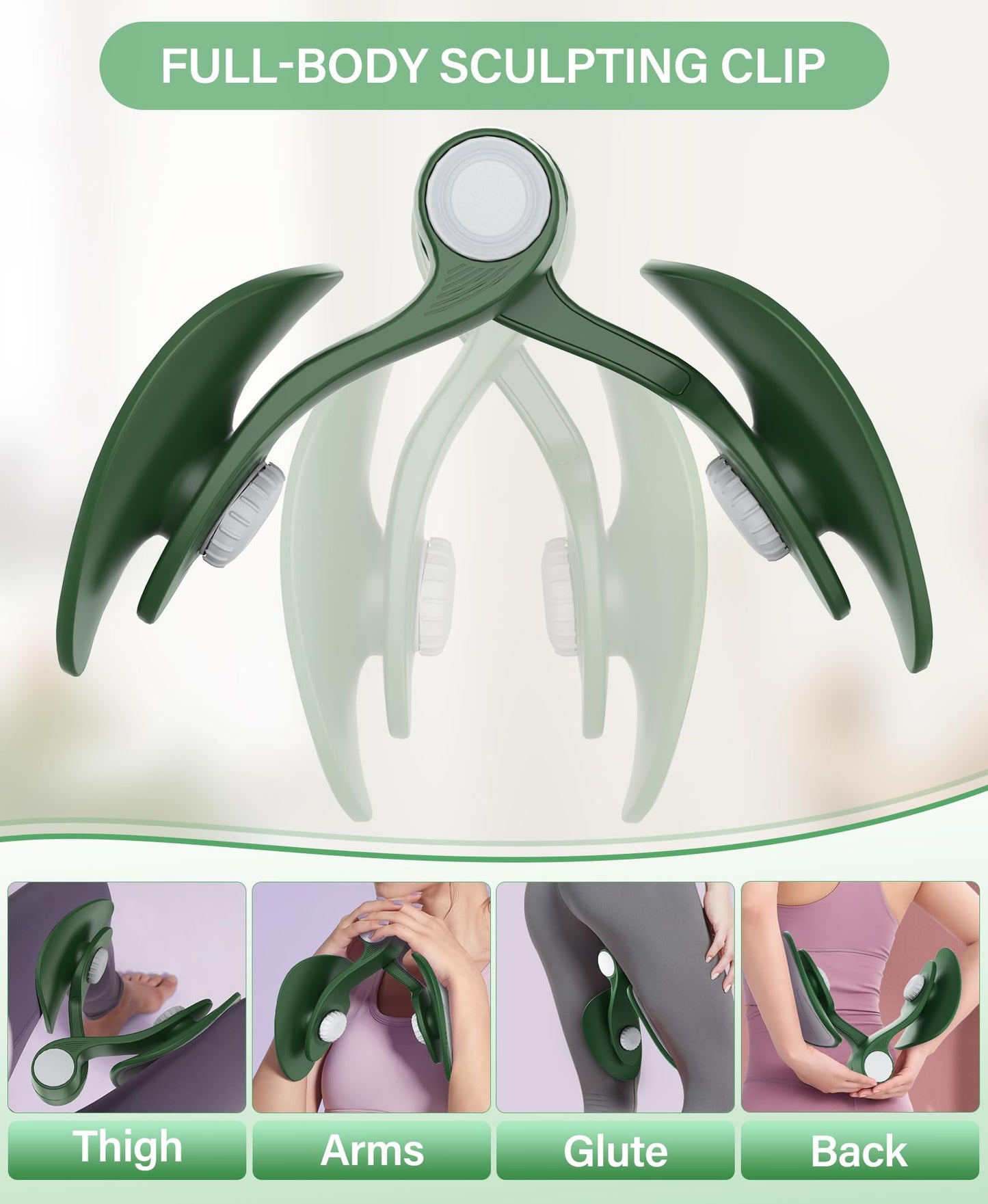 Kegel Exerciser, Pelvic Floor Muscle Exercise Devices for Women, Inner Thigh Exerciser Leg Workout Equipment Thigh Trainer for Male Hip Trimmer Inner Thigh Toner Workout (Dark Green)