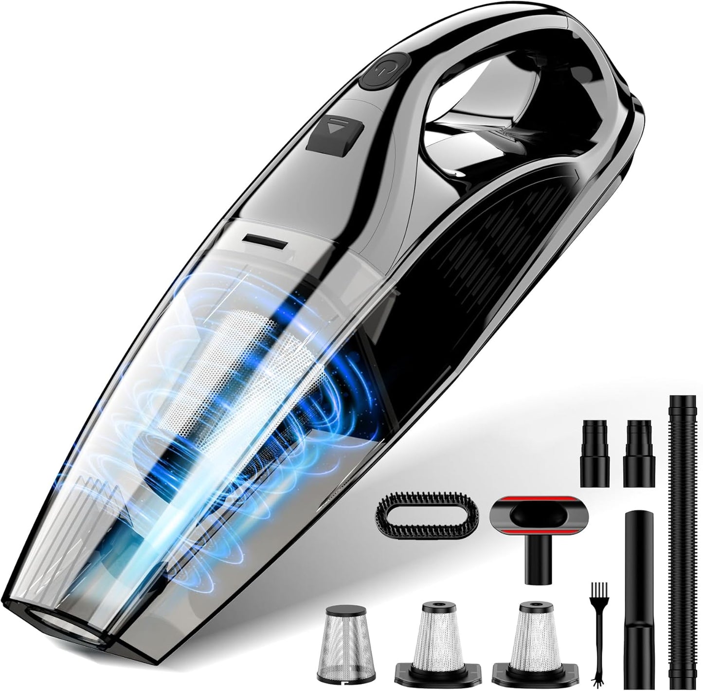 Upbooz Handheld Vacuum - Cordless Portable Mini Vacuum with 7500Pa Suction | 670ML Capacity for Car, Office, Home & Pet Hair