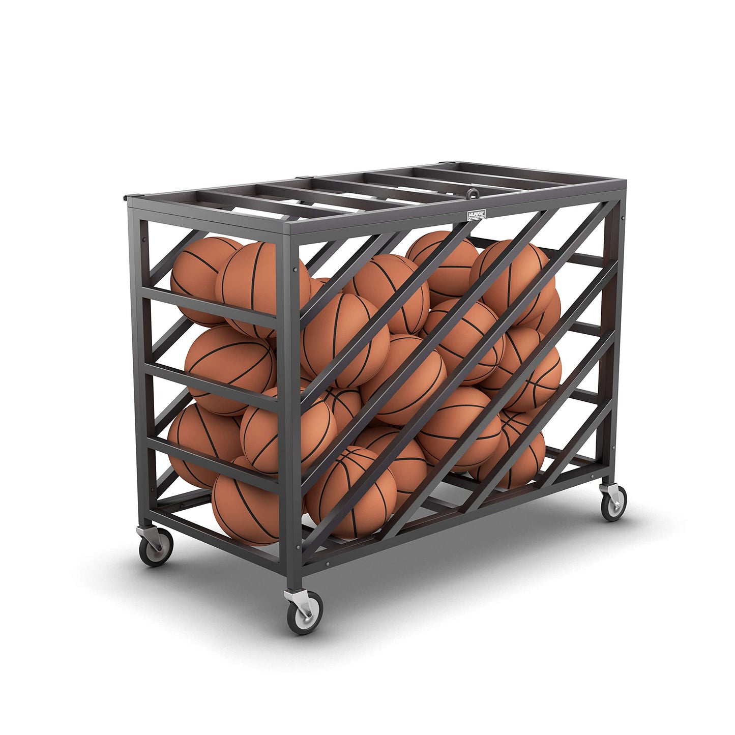 Murray Sporting Goods Premium Portable Ball Storage Locker | Basketball or Volleyball Storage Ball Cart with Wheels