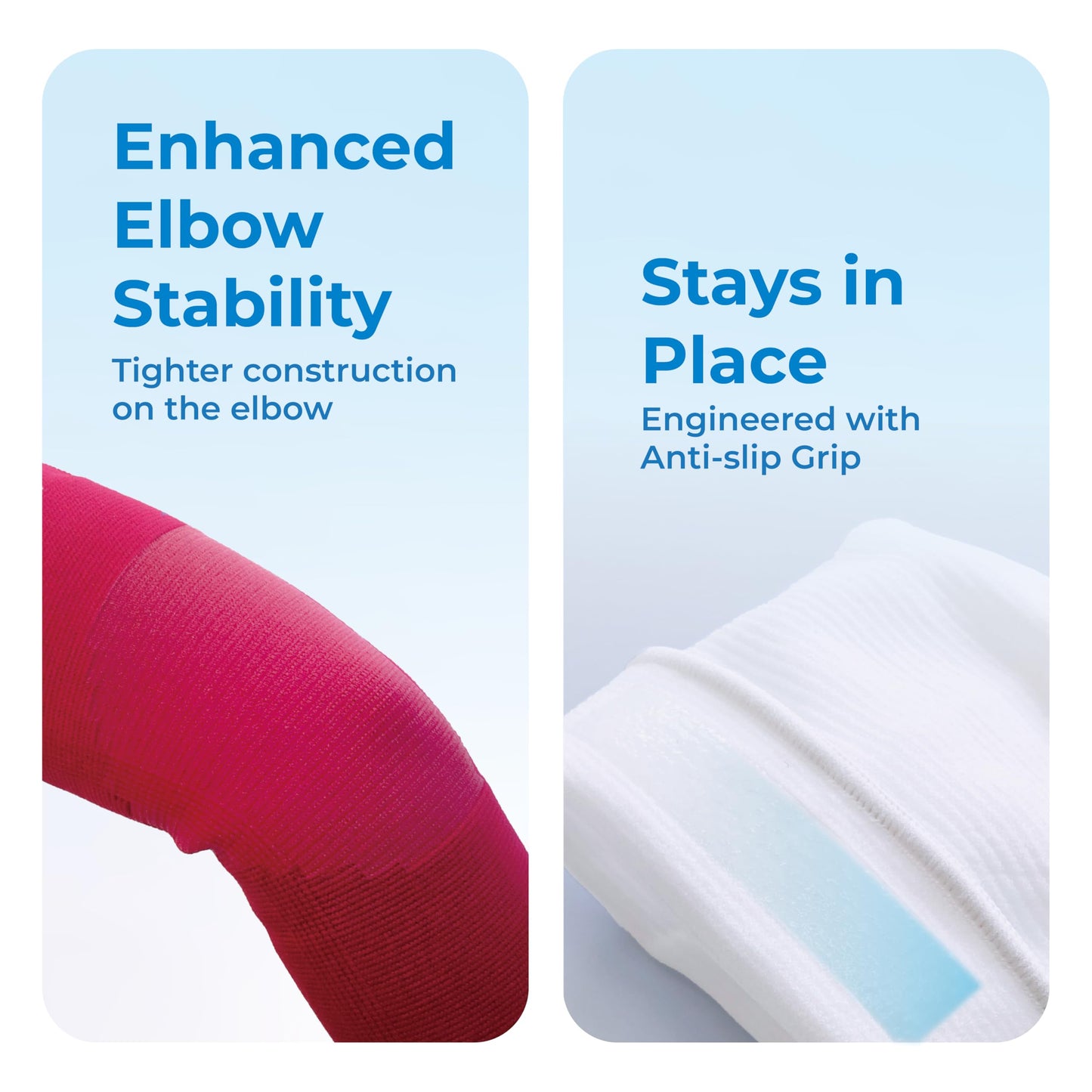 LP SUPPORT 668 Compression Elbow Sleeve - Arm Sleeve for Workouts, Sports & Weightlifting - for Golf and Tennis Elbow Brace for Men & Women (White, XL, 1pcs)