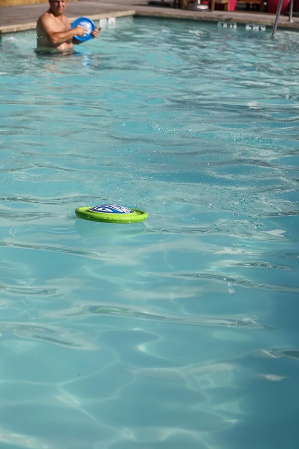 Disc - Water Disc Toy for Spring & Summer Fun - Skips, Slides, Jumps - Pools, Beaches & Backyards Fun for All Ages (Light Blue)