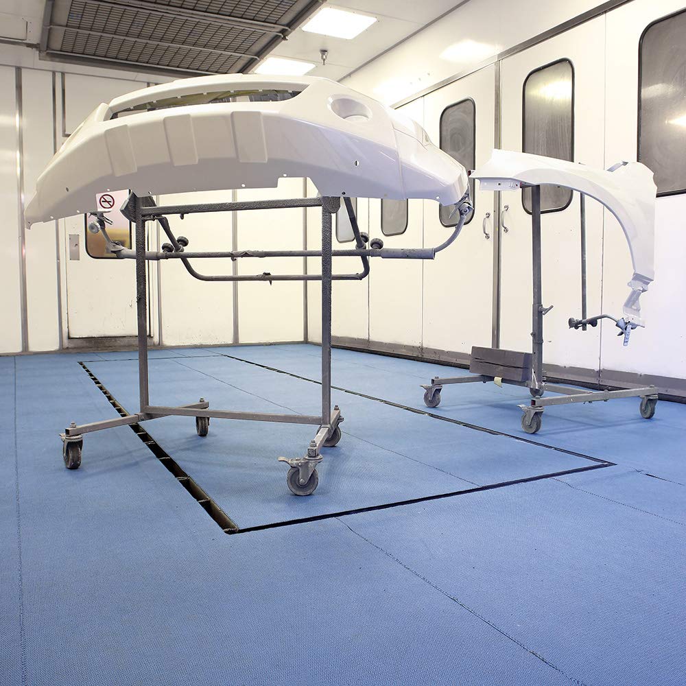 PIG New Grippy Paint Booth Mat | Reduces Paint Defects and Color Casting | Static Dissipative | 32" x 100' Roll | PM50086