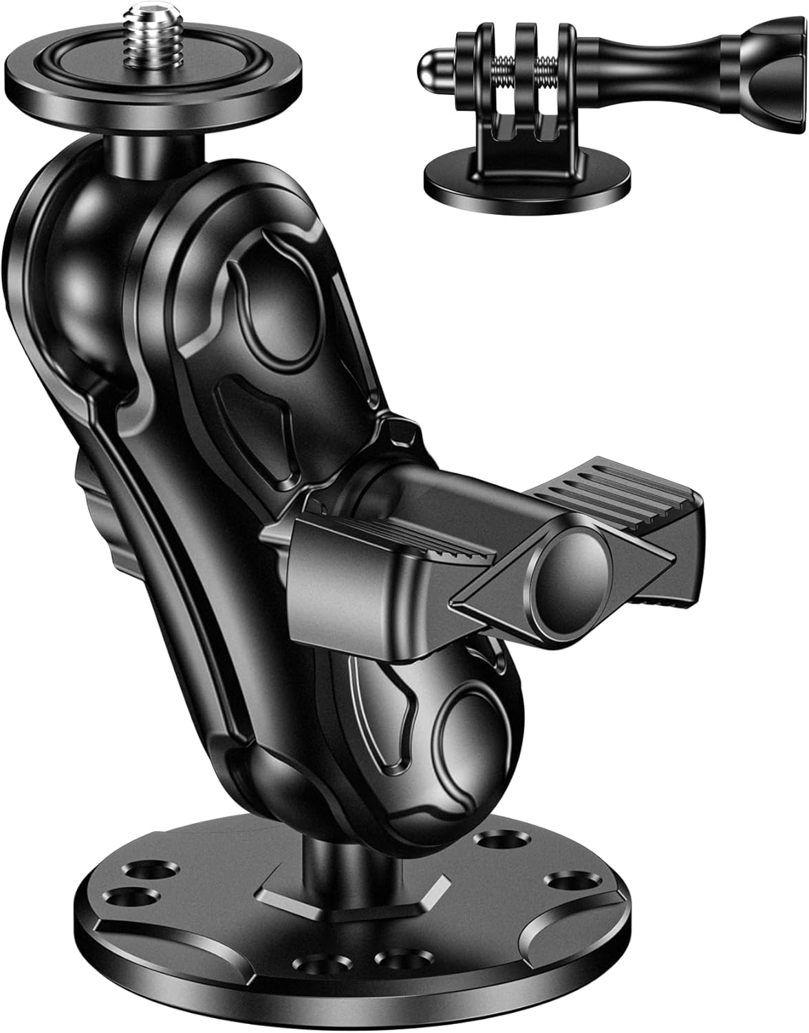 VAZESWIN 1/4" Insta360 360 1" Aluminum Alloy Camera Mount - with Thread Tripod Adapter for Gopro DJI Action Cameras