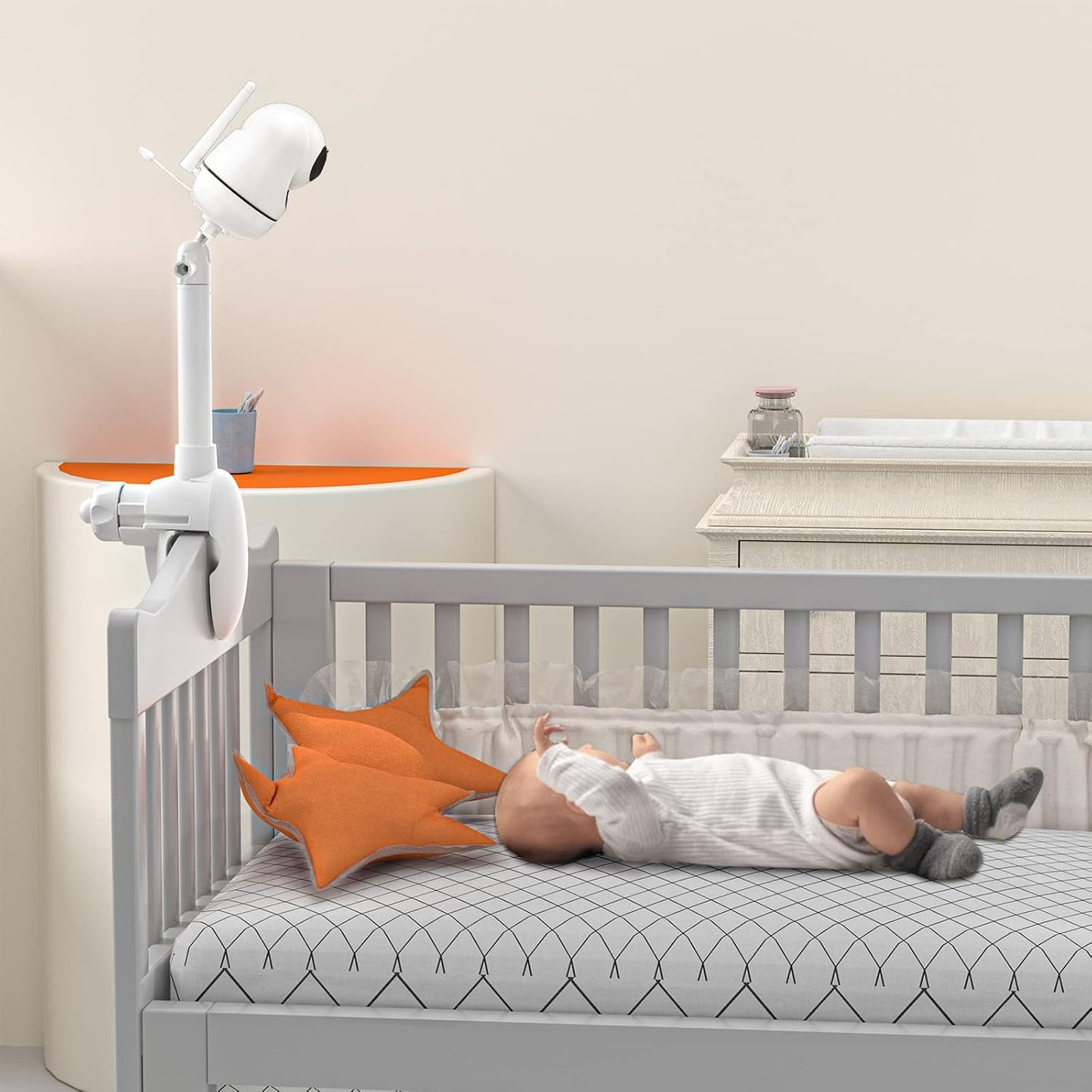 MBP481/MBP482/MBP483/MBP33XL, HB66 1/4''-20 Flexible Baby Monitor Mount for Motorola Baby Monitor for Hellobaby and All