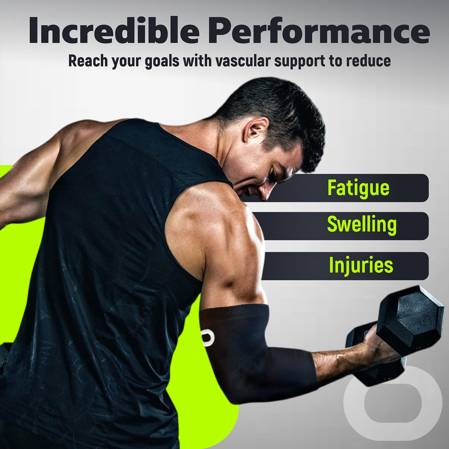 Elbow Brace Compression Sleeve (1 Pair) - Instant Arm Support Elbow Sleeves for Tendonitis, Arthritis, Bursitis, Golfers & Tennis Elbow Brace, Treatment, Workouts, Weightlifting, Pain Relief, Recovery