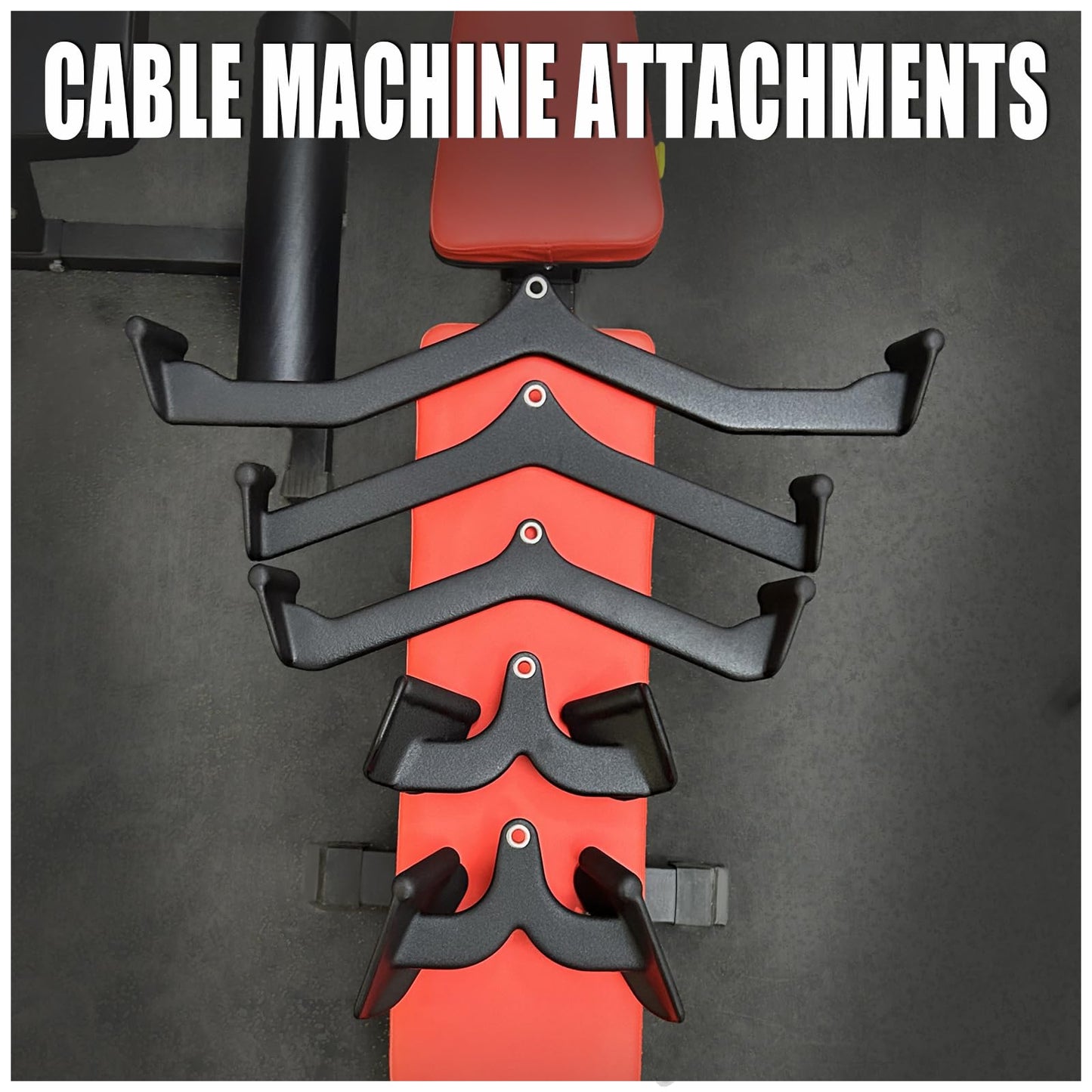 BLUSLM LAT Pulldown Attachments, Cable Machine Attachment,T-bar V-bar, LAT Pull Down Bars, Back Tricep Strength Training Handle for Home Gym Fitness (Style 04)