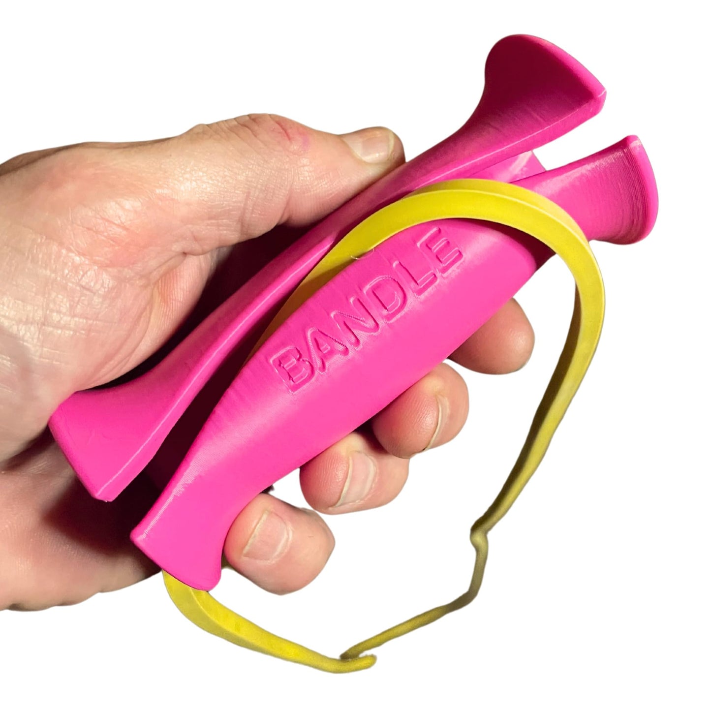 Bandles™ - True Ergonomic Resistance Band Handles | Unleash the Full Potential of Pain-Free, Full-Body Workouts | Durable & Comfortable for High-Intensity Training (2 Handles) (Steel Gray, Standard)