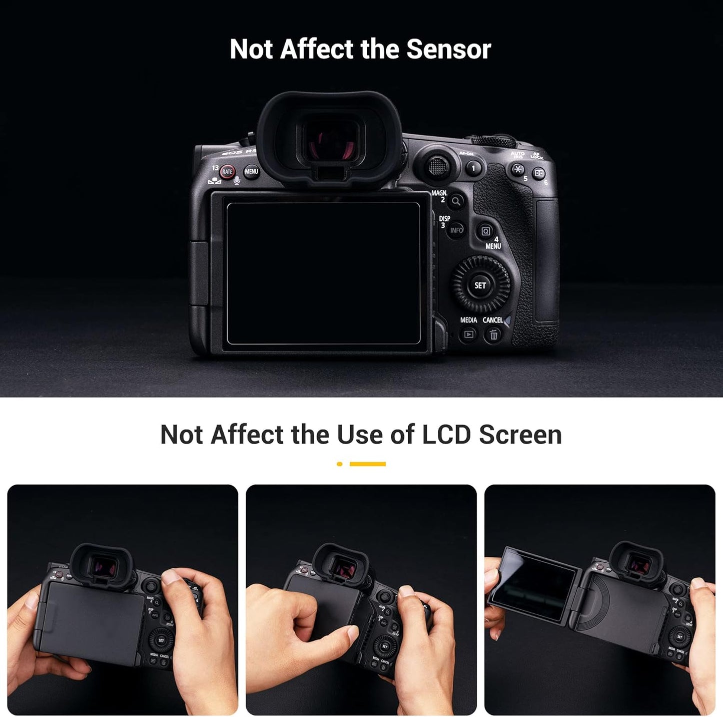 R5 R6 R6 R5 R5C JJC Camera Eyecup Eyepiece Viewfinder for Canon EOS Mark II C Mirrorless Camera with Extended Soft