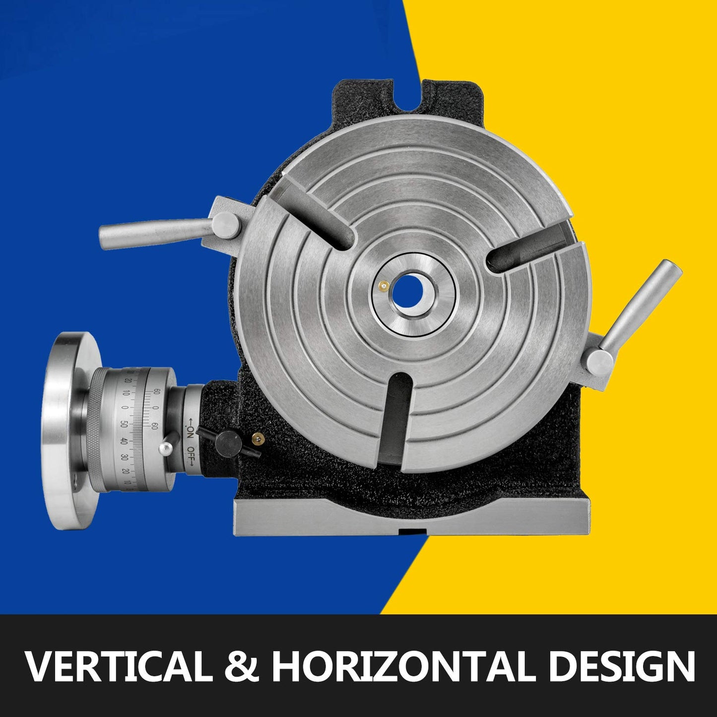 VEVOR Rotary Table 8 Inch/200 MM Horizontal Vertical Rotary Table 3-Slot Rotary Table for Milling Machine MT-3 Rotary Table for Milling 360 Degrees Precision Rotary Table