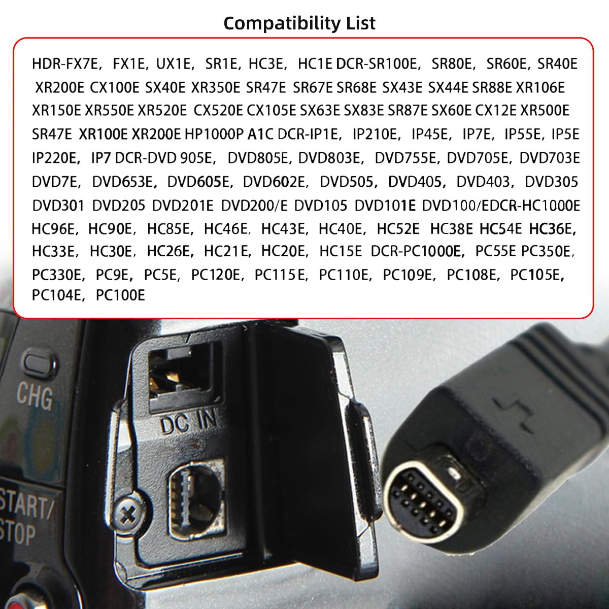 10pin USB Data Sync Cable for Sony Handycam - Connector