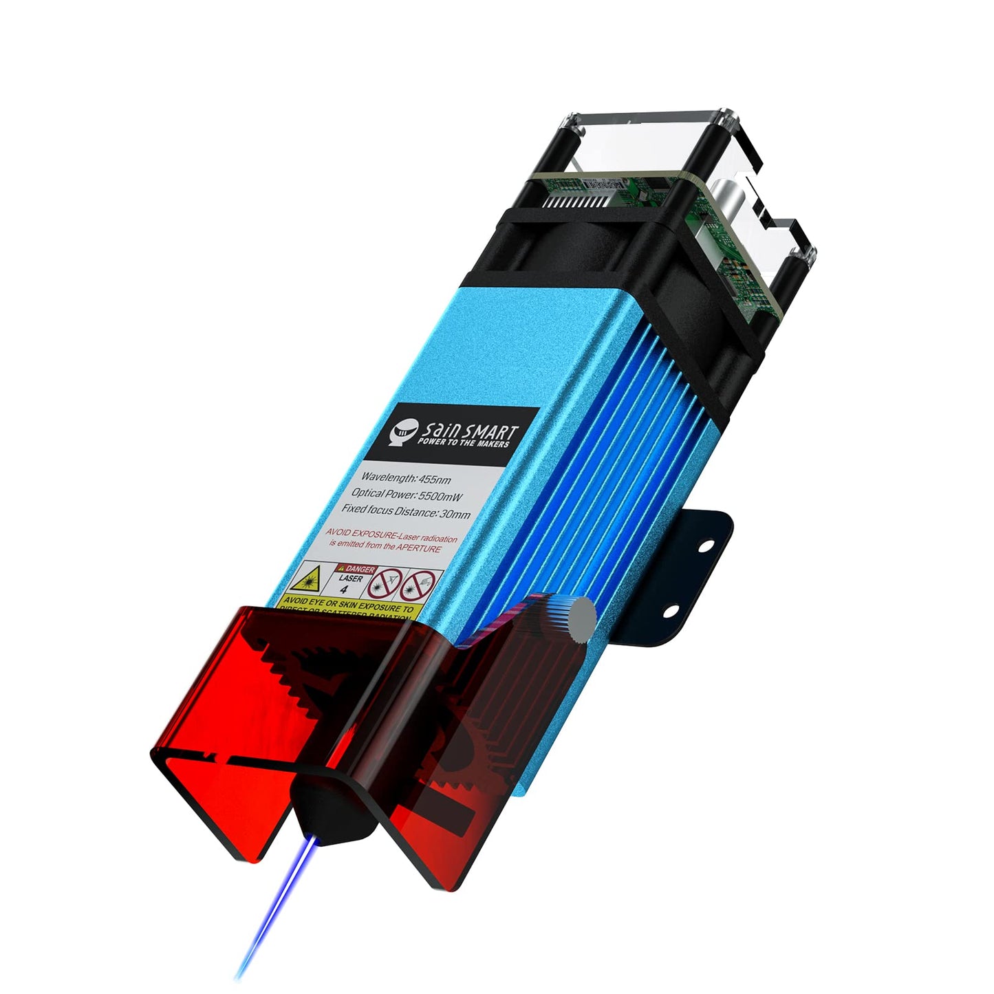 Genmitsu CFL55 Compressed Spot 5.5W FAC Laser Module, 0.1mm*0.1mm Laser Spot, for 4040-PRO & 4040-PRO MAX, 3020-PRO Ultra, 3030-PROVer MAX, PROVerXL 4030, 4030V2, 6050 Plus CNC Router Machine