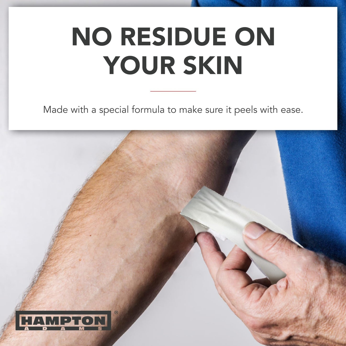 Hampton Adams | As Seen on Shark Tank | Original Athletic Sports Tape (3-Pack) | 45ft Rolls | Very Strong Easy Tear NO Sticky Residue | Best Tape for Athlete & Trainers | Fingers Ankles (White)