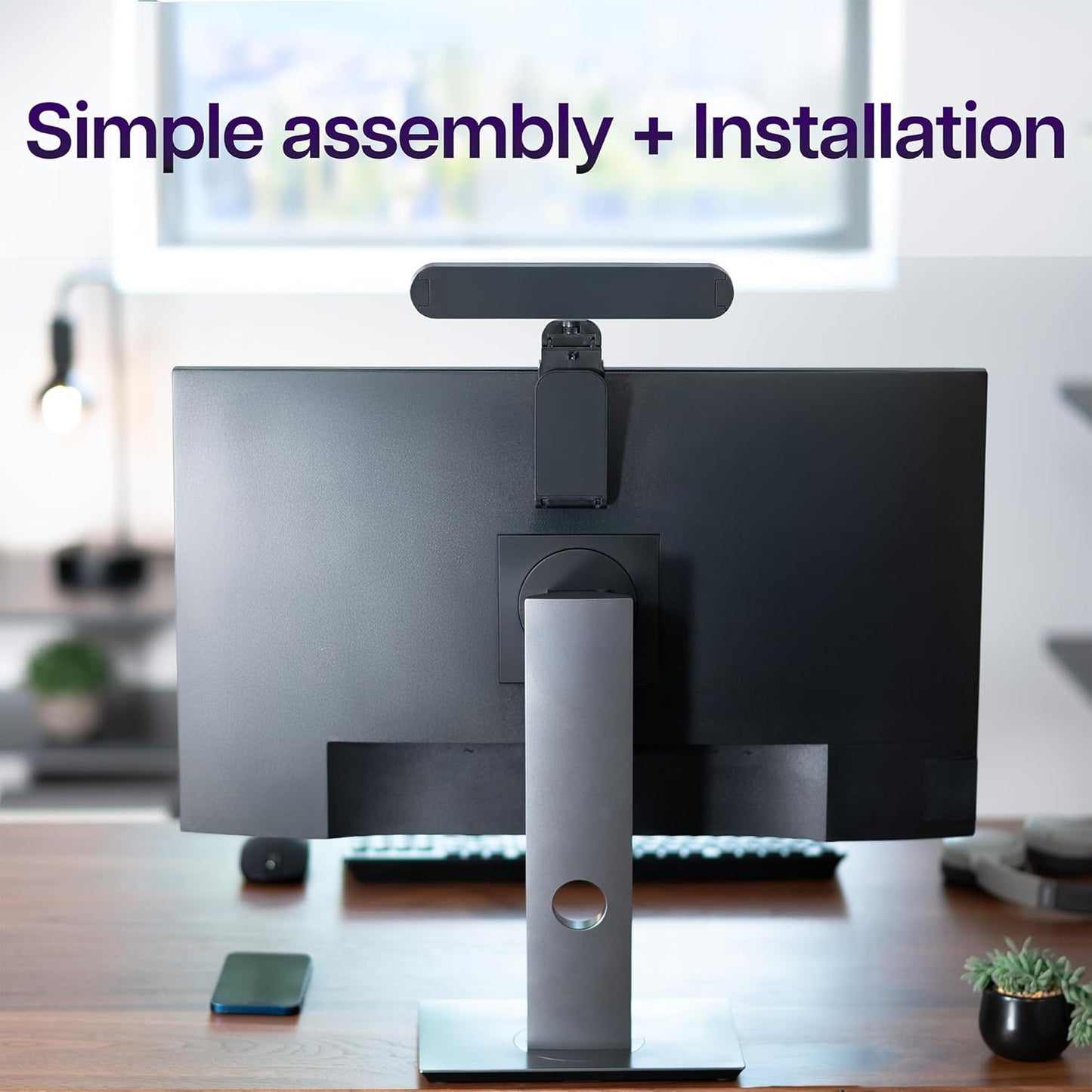 Life Finds LF-WL1 Webcam Light for Streaming on Monitor or Laptop, Freestanding Video Conference Lighting, Black