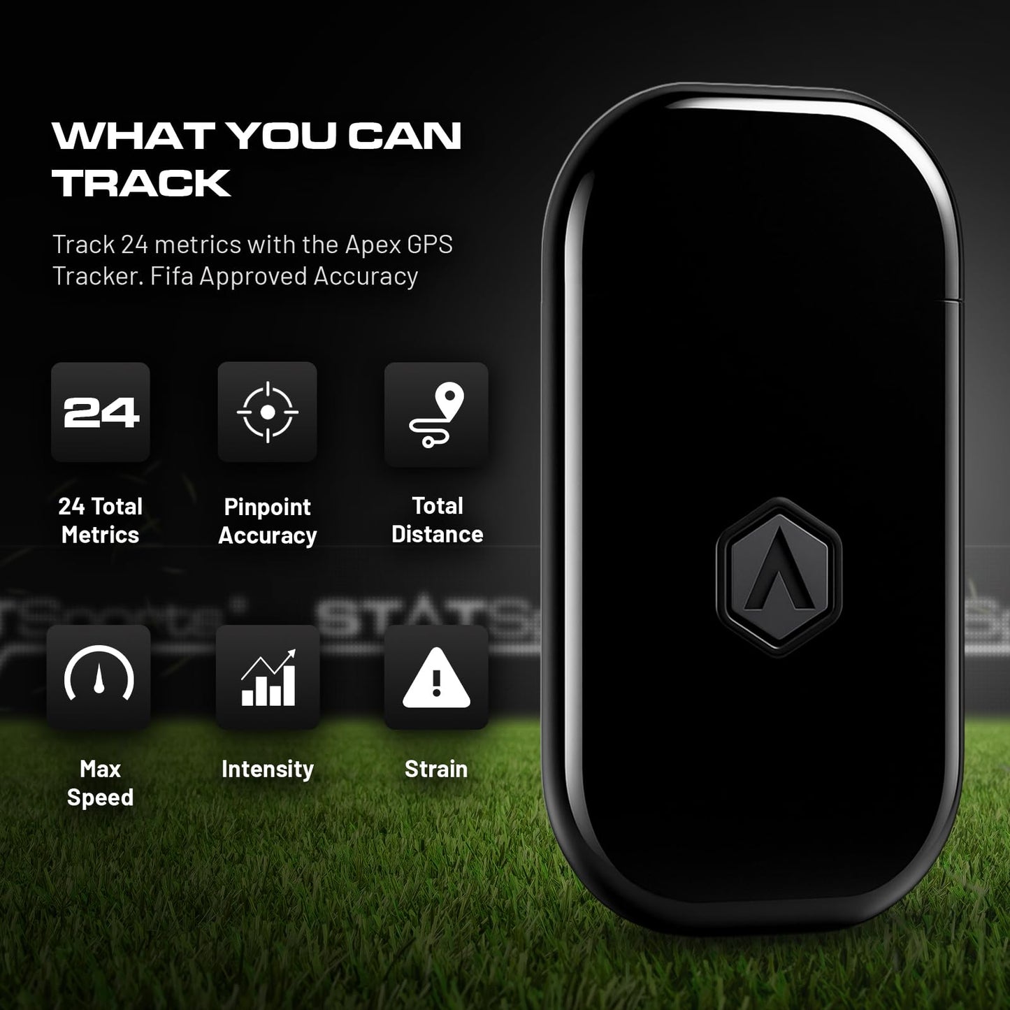 STATSports Academy GPS Soccer Tracker Vest - Advanced All-in-One Sports Tracker with Drills, Coaching & Nutrition - Tracks 24 Key Metrics - Football GPS Vest Used by Pro Players & Teams, Youth L