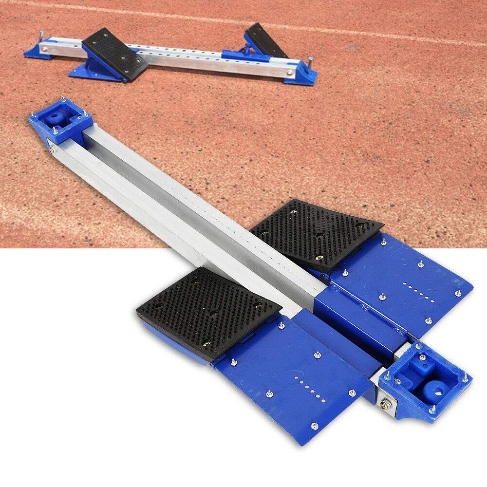 VPABES Starting Block, Multi-Function Athletics Track Starting Block 6 Adjustable Pedal Angle Sprinter Starting Block for Plastic Runway Cinder Track (Classic Type)